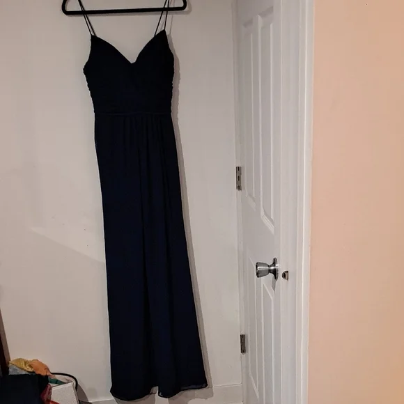 Hayley Paige Occasions | Dresses | Hayley Paigeelegant Navy Maxi Dress Size  4 Xl | Poshmark